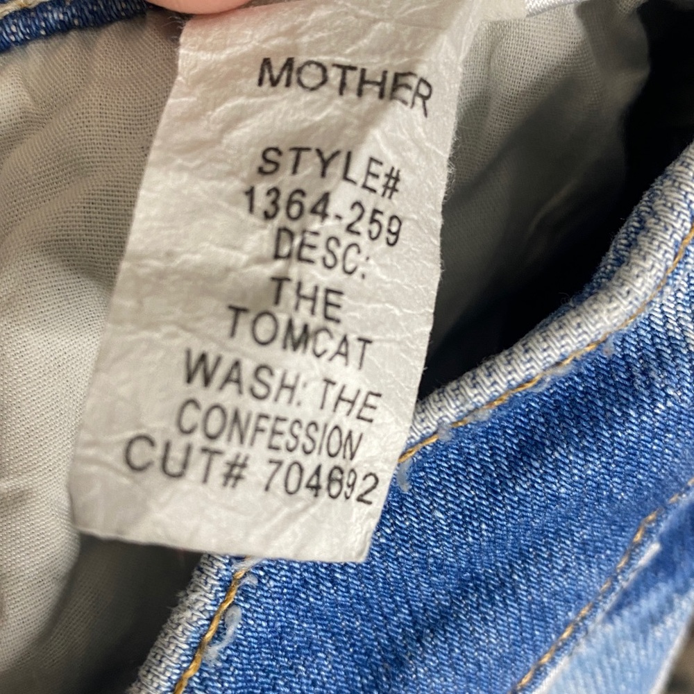 MOTHER Superior The Tomcat Jeans in The Confession Women's 27 - Picture 12 of 13